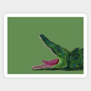 alligator painting Magnet